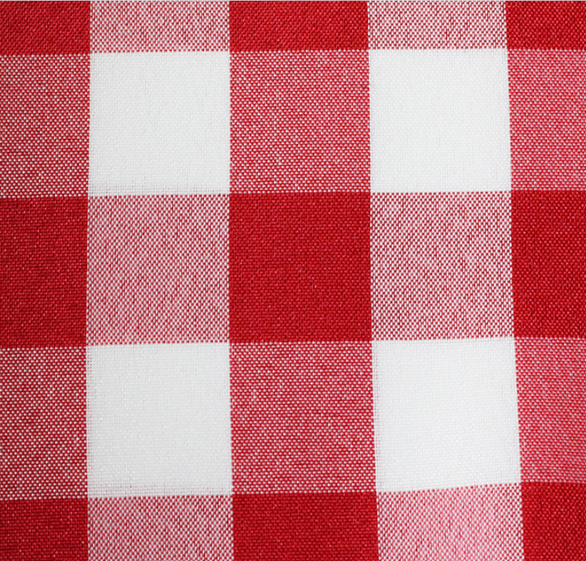 Red and White Checker Tablecloth